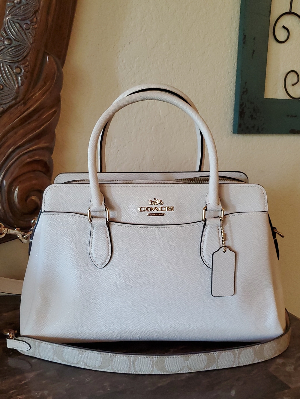 Coach Darcie Carryall With Signature Strap